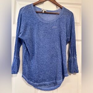 Joie 100% linen blue 3/4 length sleeve top